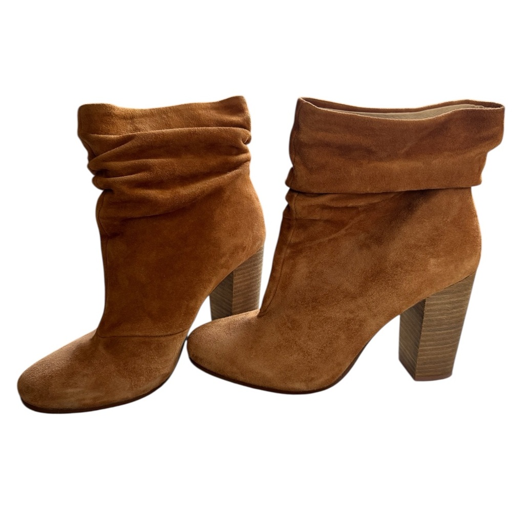 Chinese Laundry Suede Tan Ankle Boots